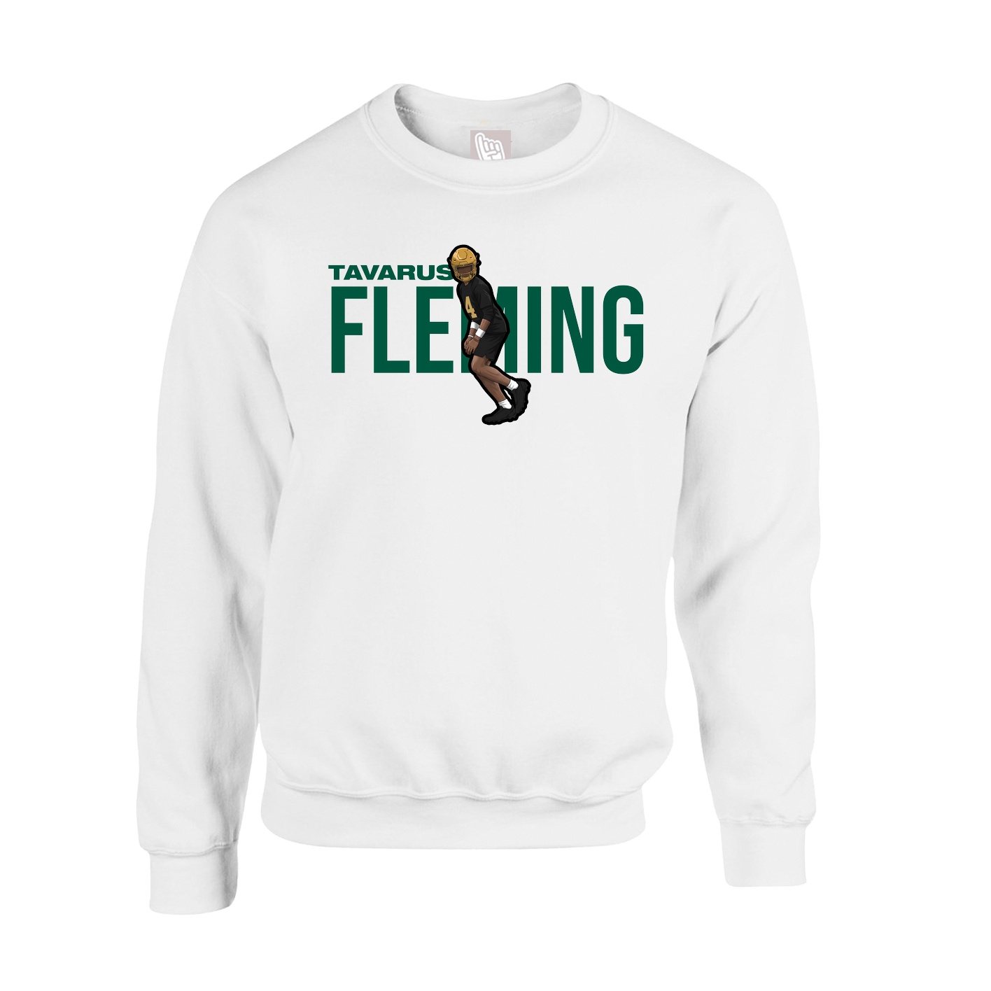 Fleece Crew — Player Name in White