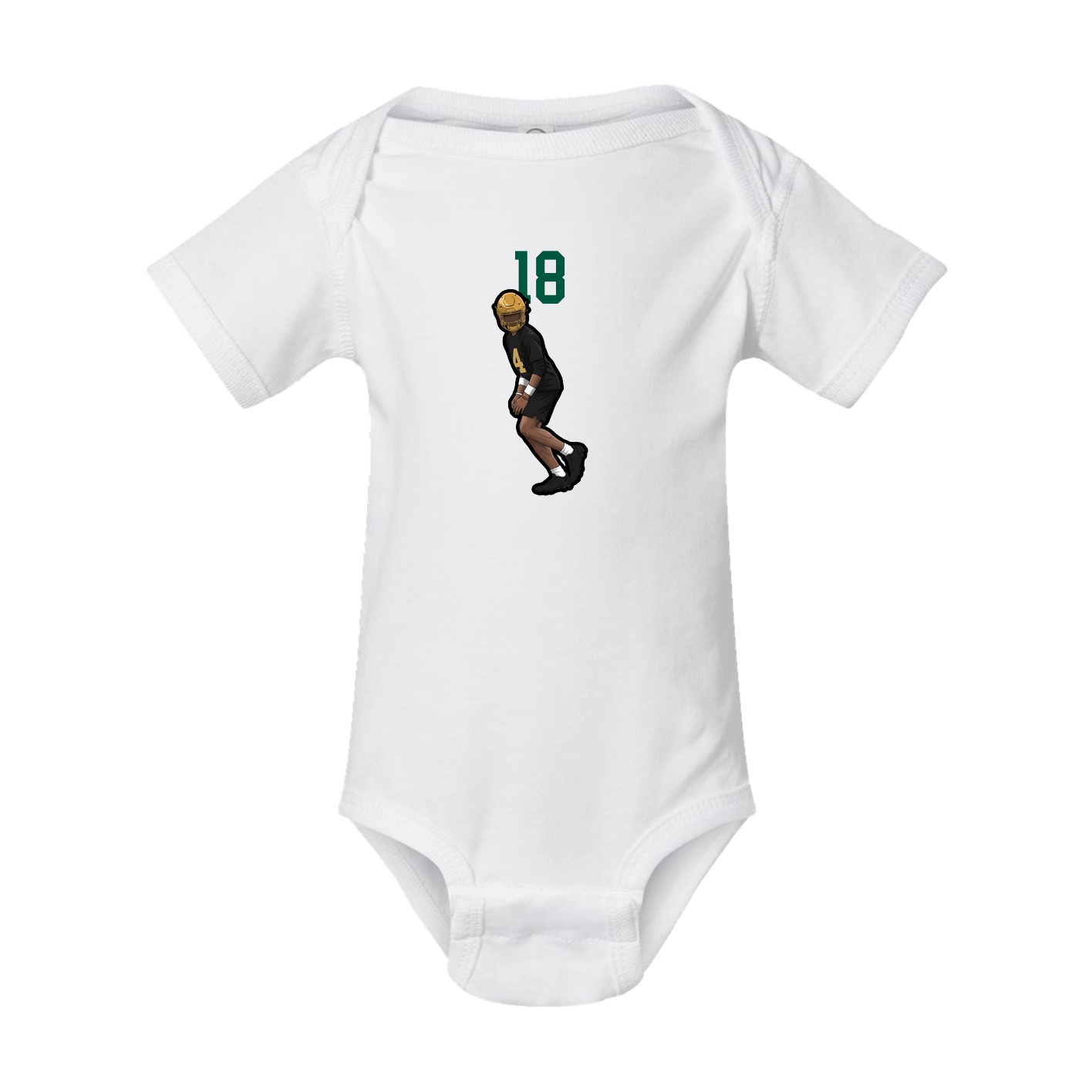 Baby Onesie — Number Top in White