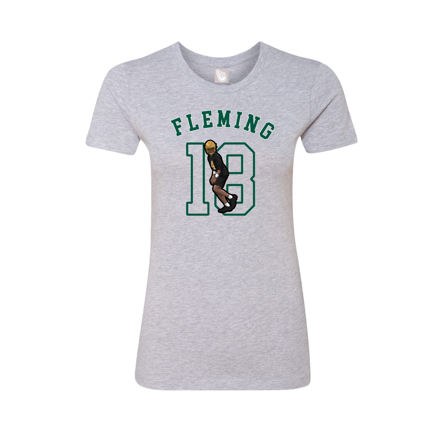 Fitted Women's Tee — Shirsey Arch in Grey