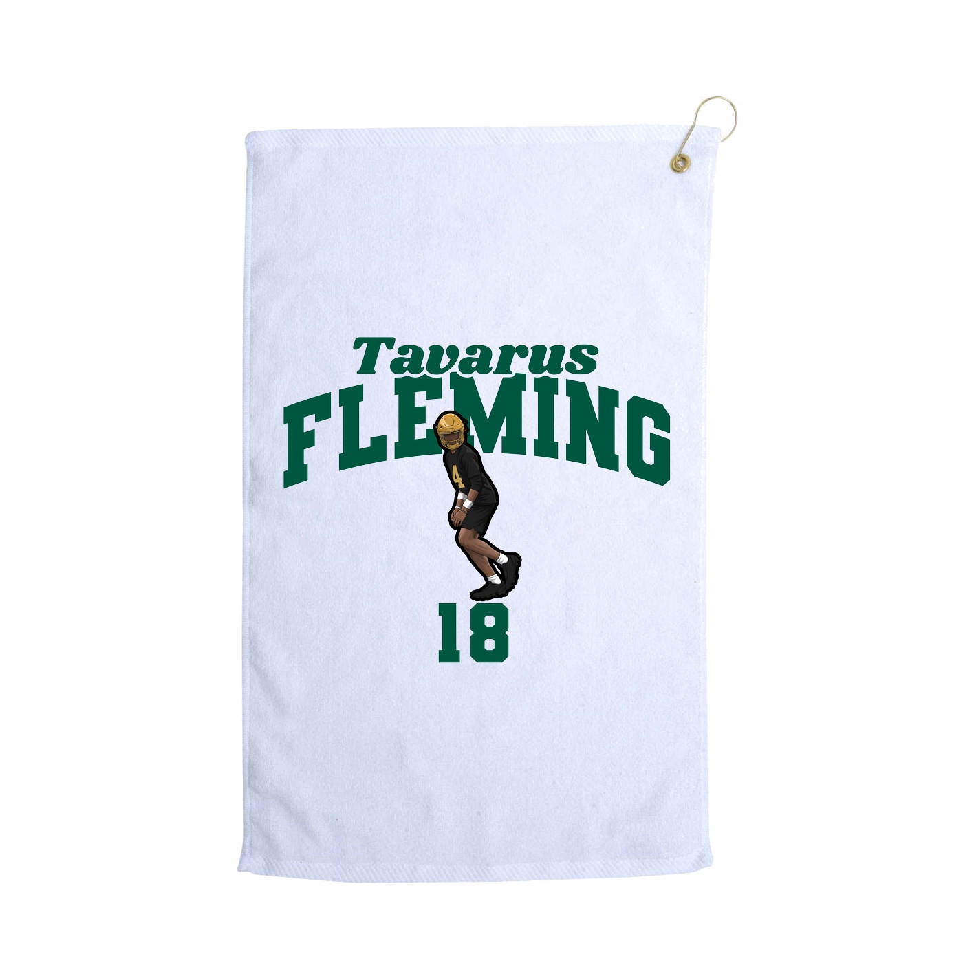 Golf Towel — Signature Arch in White