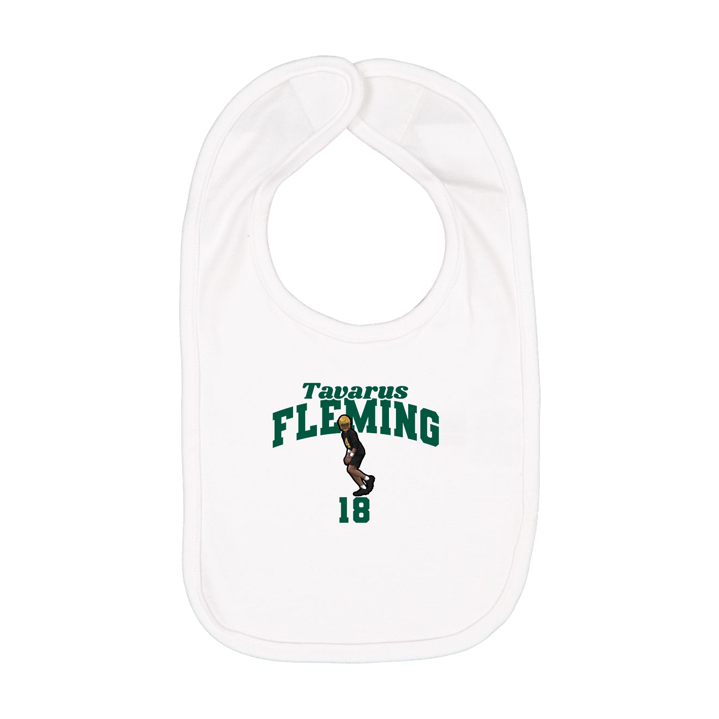 Infant Bib — Signature Arch in White