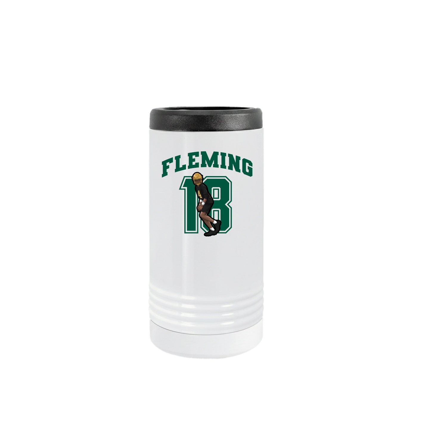 Slim Beverage Holder — Number in White