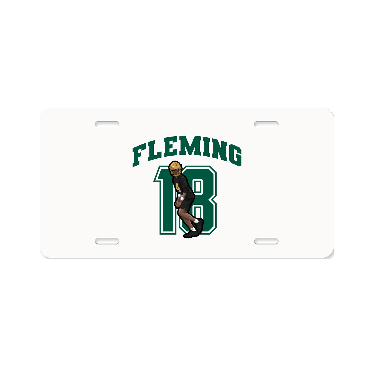 License Plate — Number in Classic