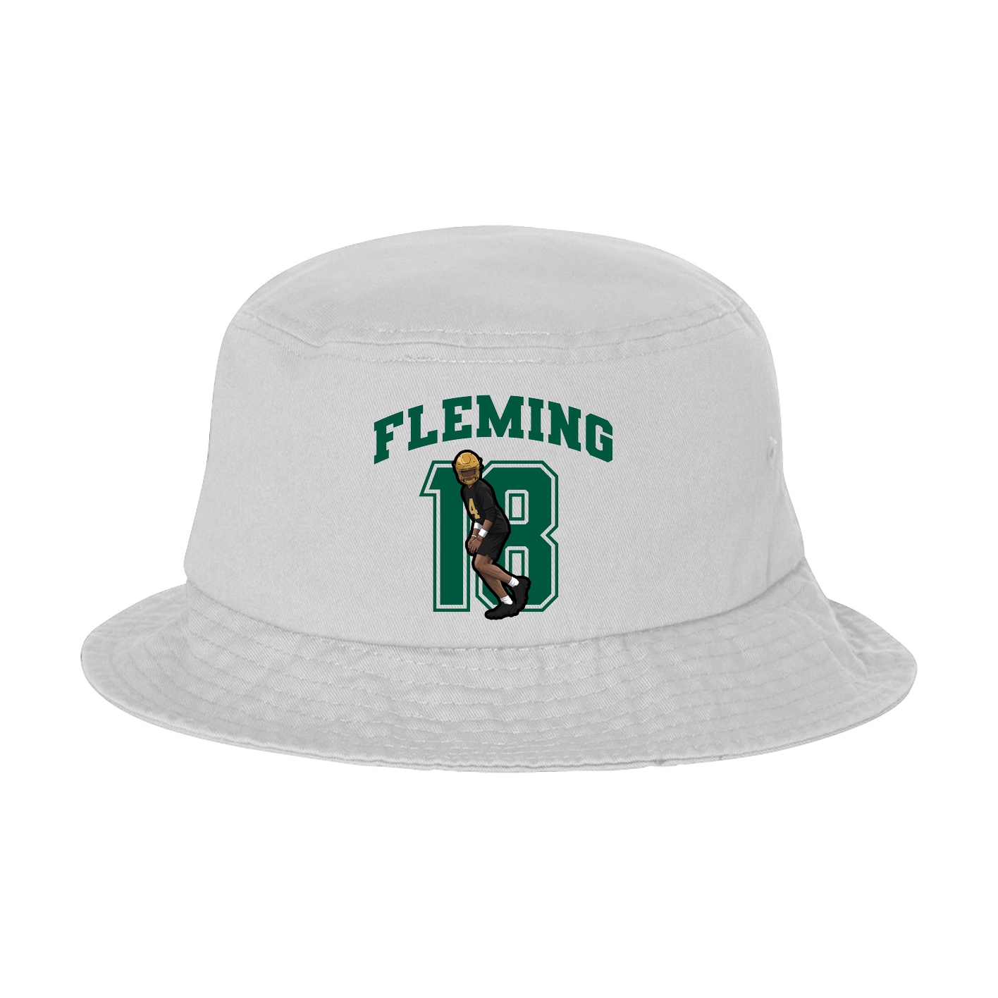 Bucket Cap — Number in White