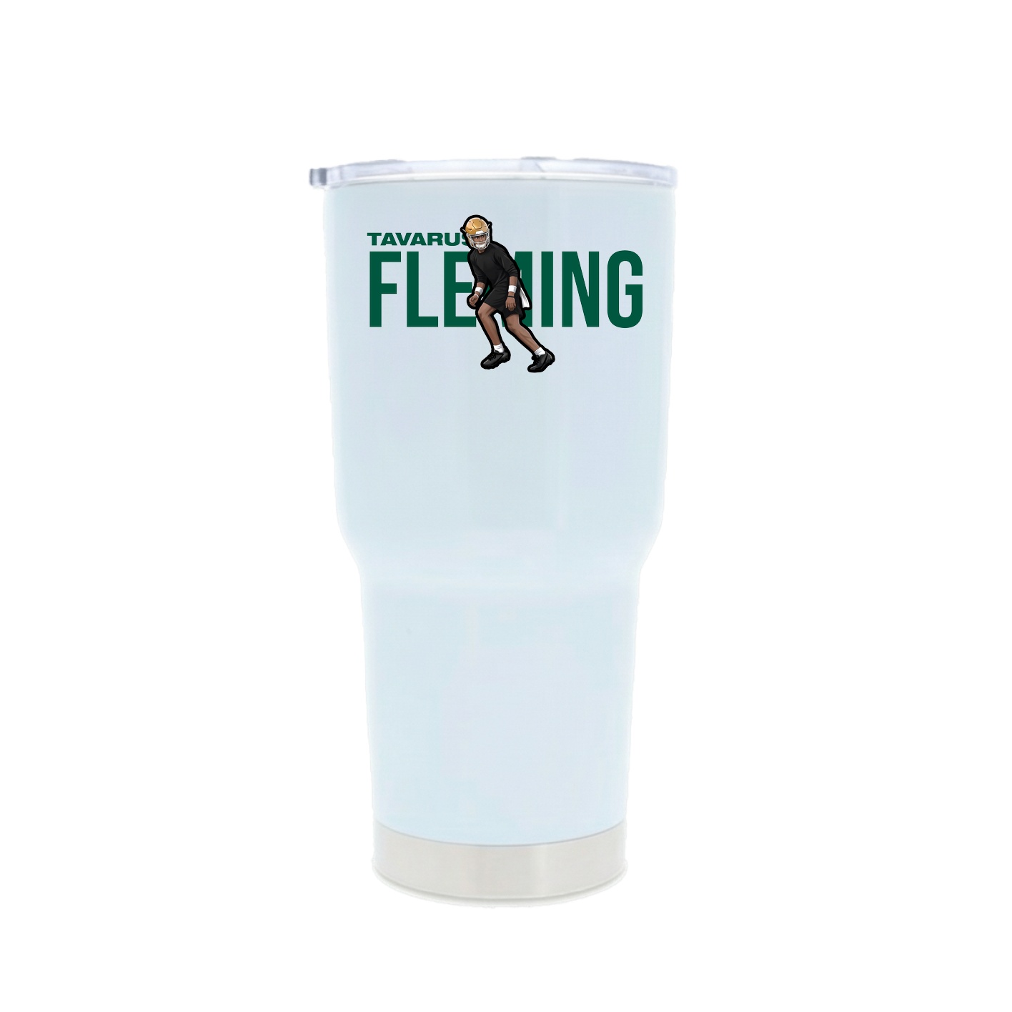 30oz Stainless Steel Tumbler — Player Name in White