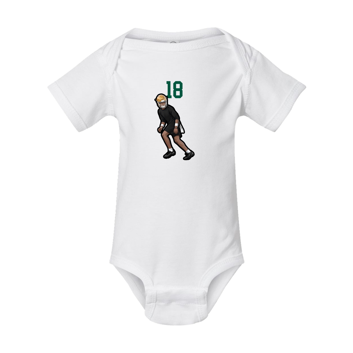 Baby Onesie — Number Top in White