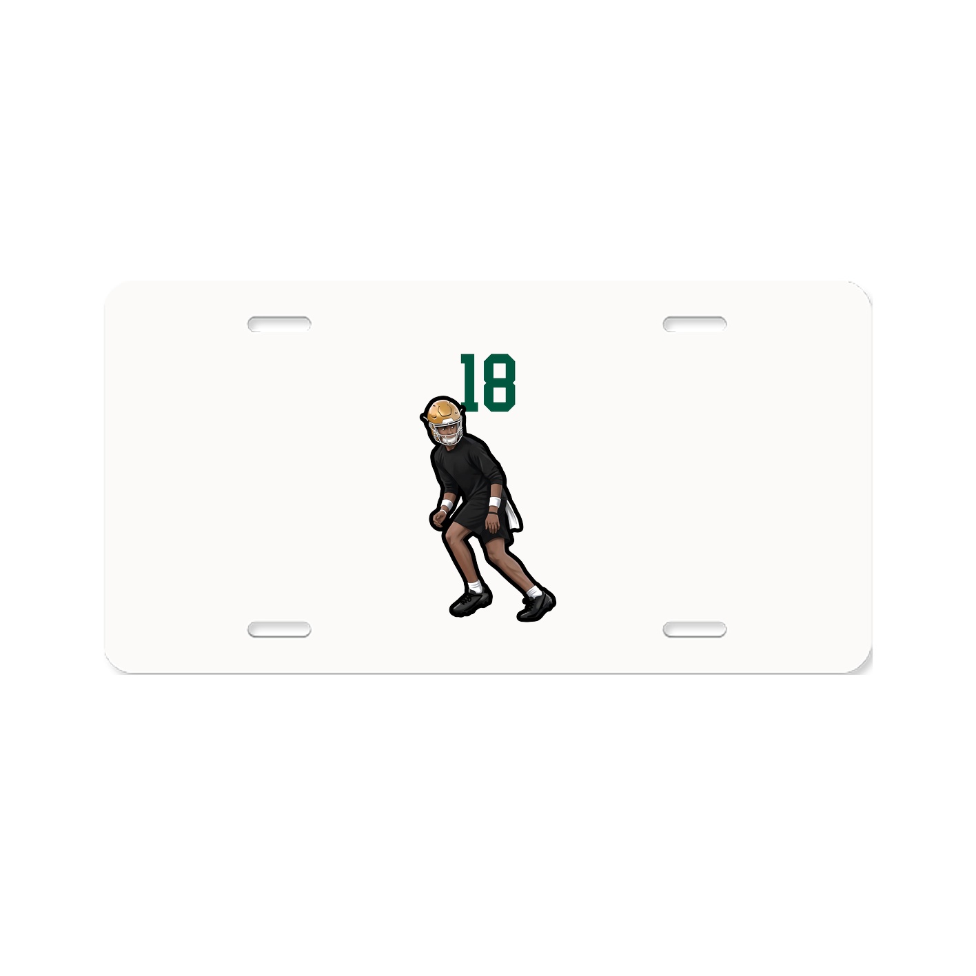 License Plate — Number Top in Classic