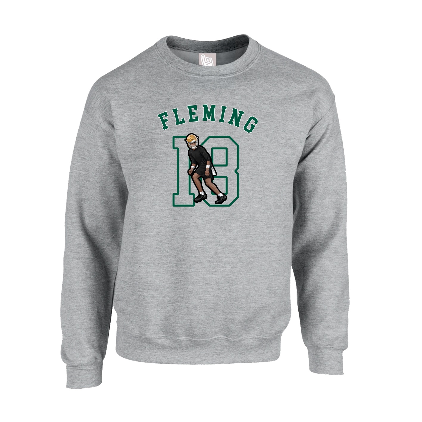 Fleece Crew — Shirsey Arch in Grey