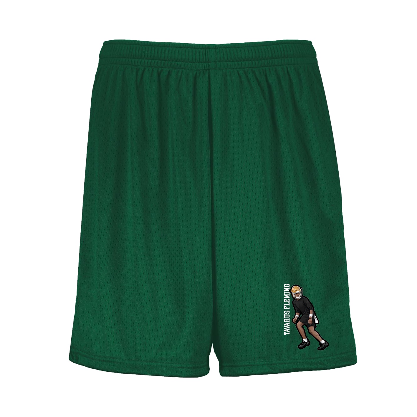 Shorts — Name Vertical in Green