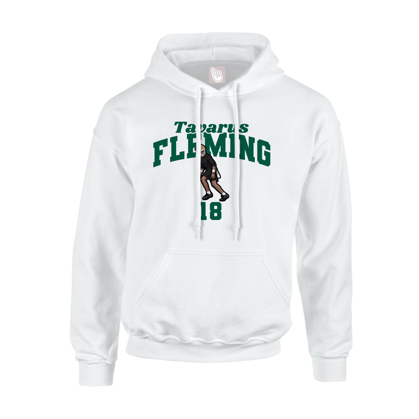 Hoodie — Signature Arch in White