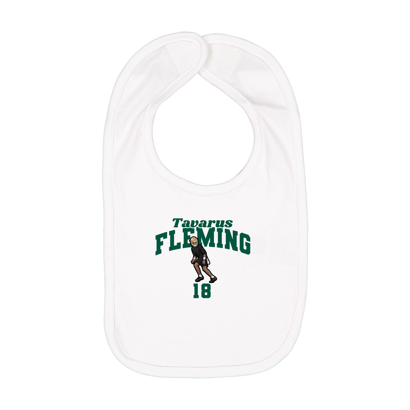 Infant Bib — Signature Arch in White