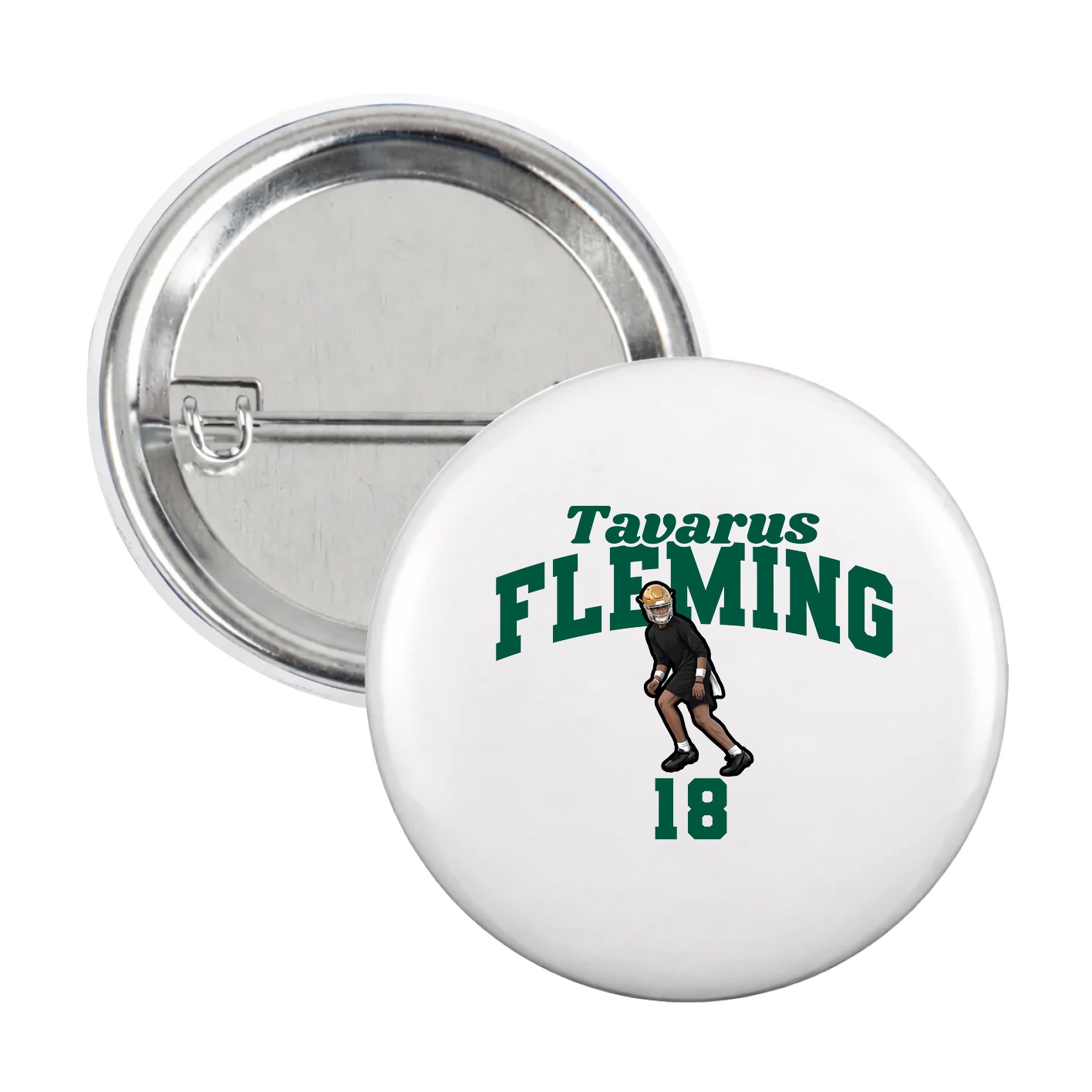 Game Day Button — Signature Arch in White