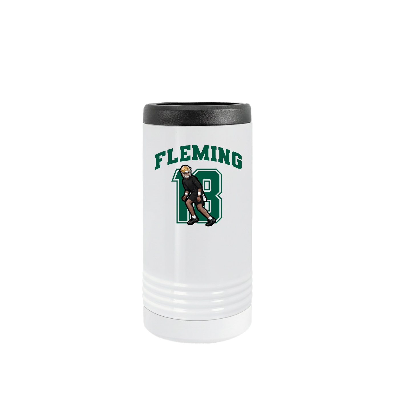 Slim Beverage Holder — Number in White