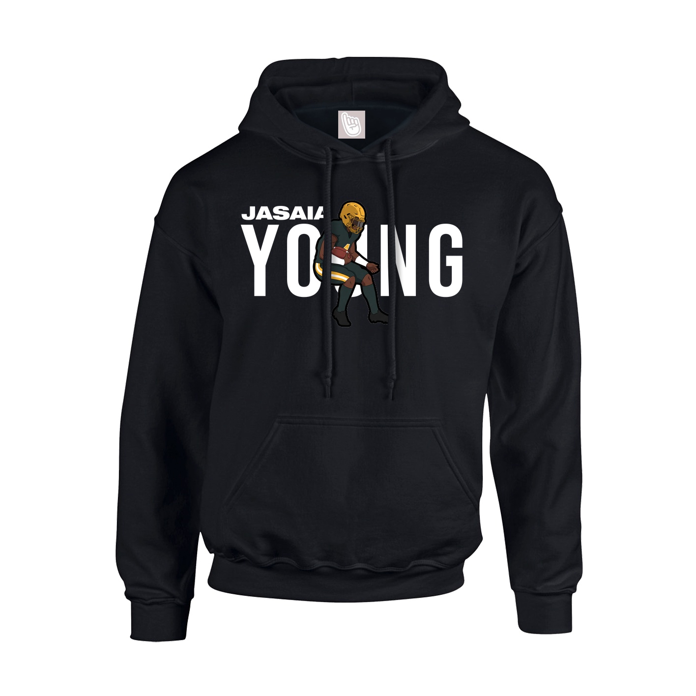 Youth Hoodie — Player Name in Black