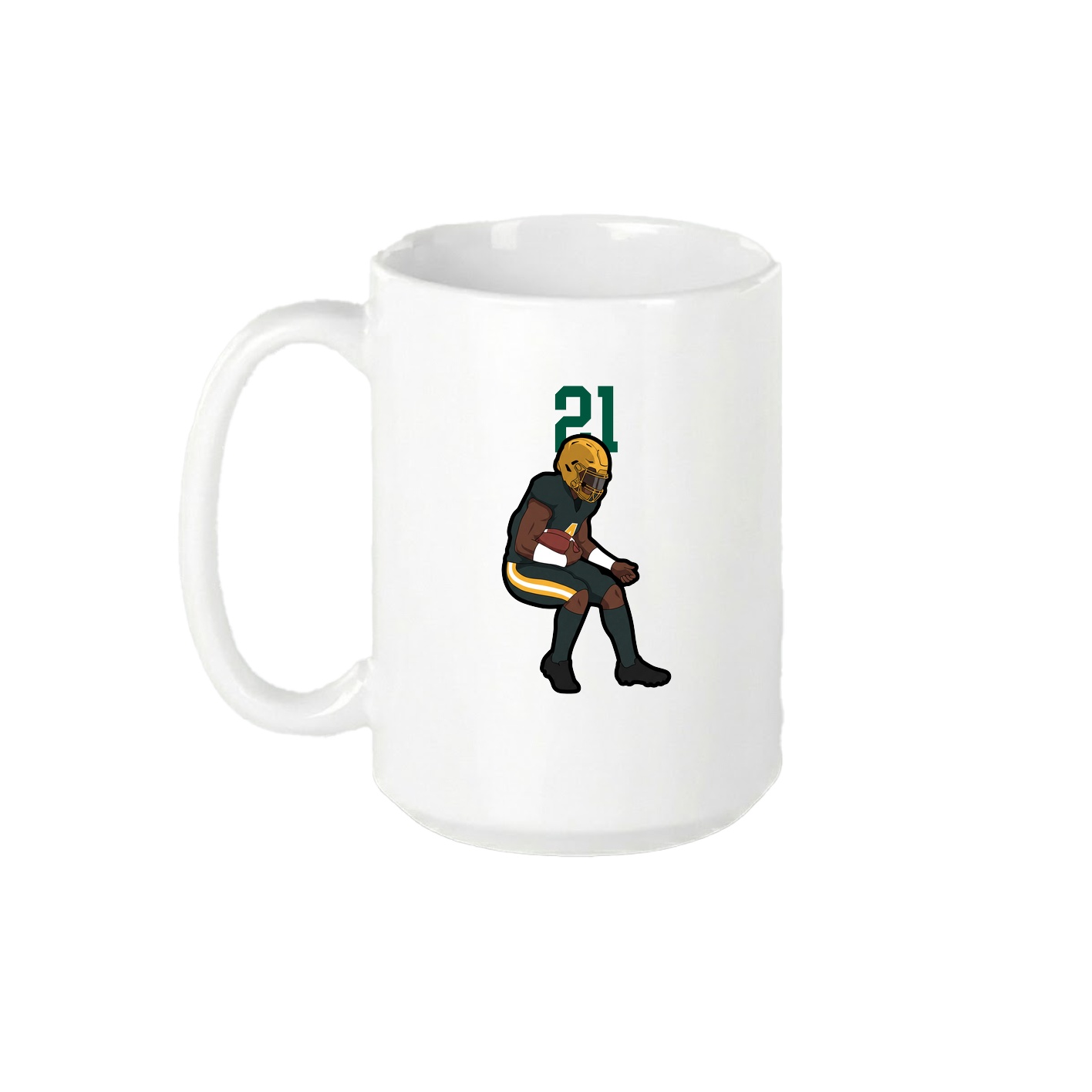 15oz Coffee Mug — Number Top in White