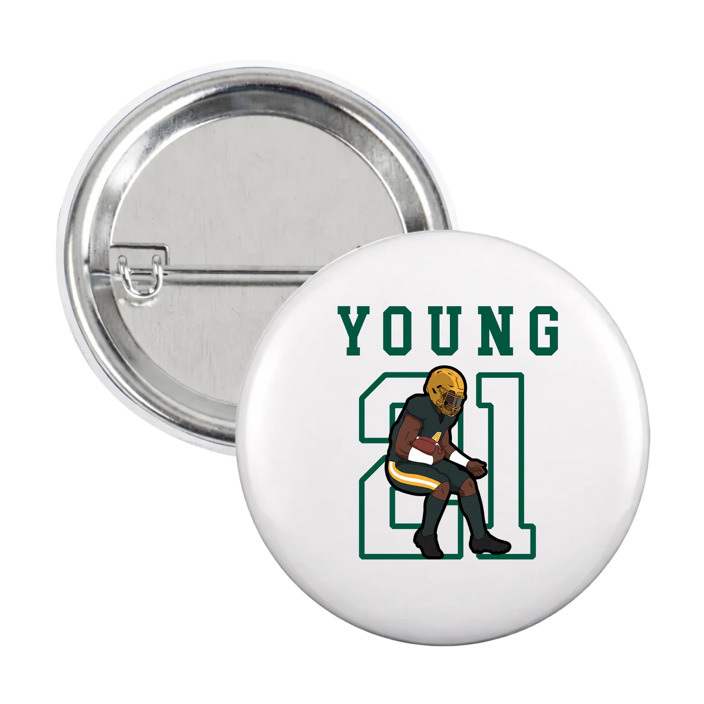 Game Day Button — Shirsey in White