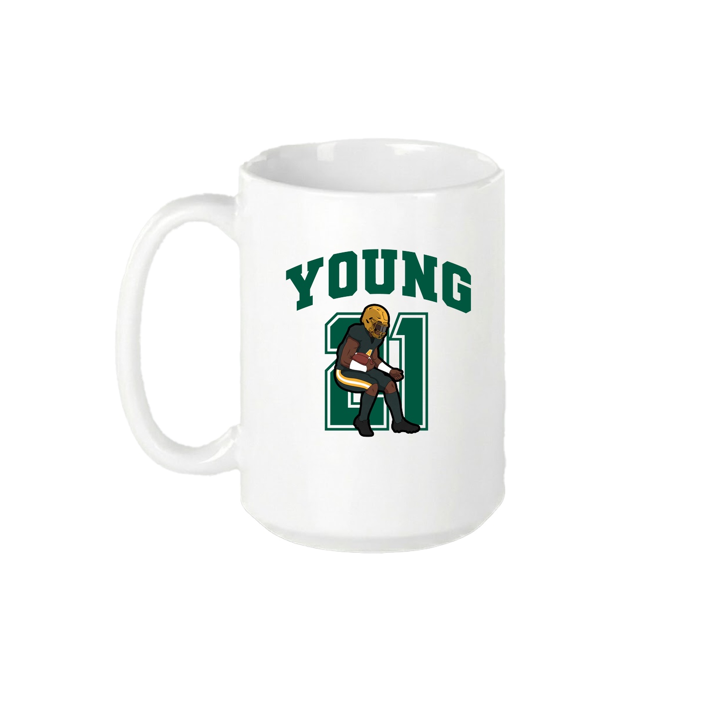 15oz Coffee Mug — Number in White