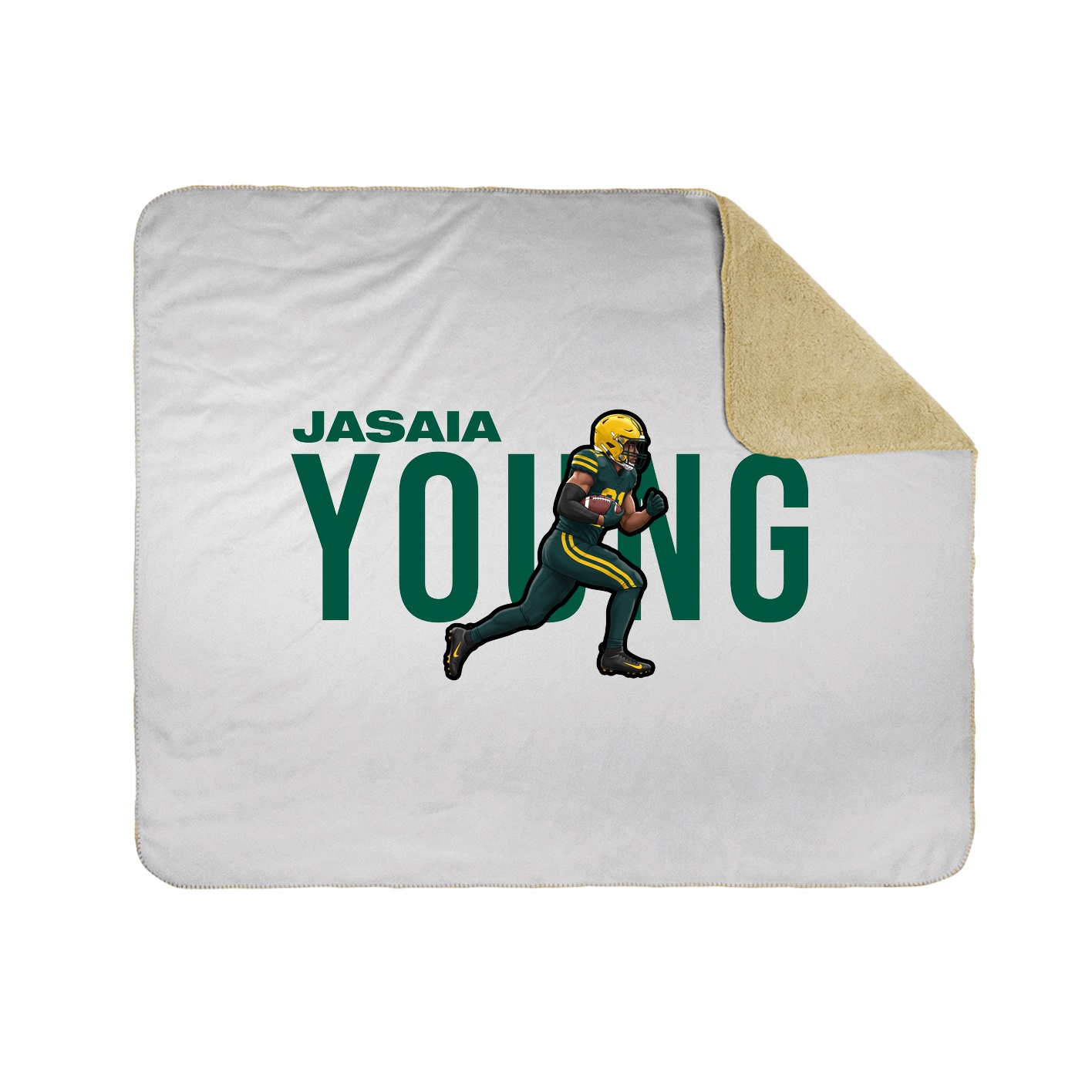 Throw Blanket — Player Name in White