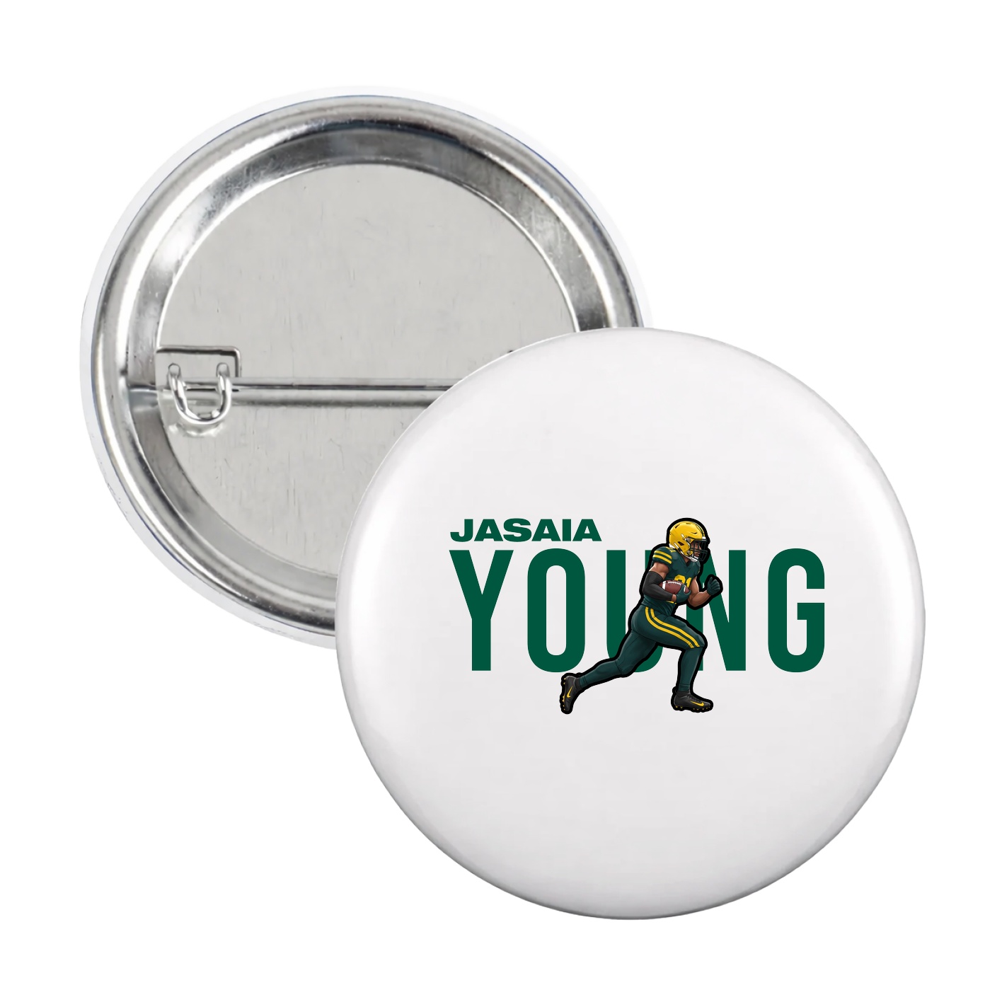 Game Day Button — Player Name in White