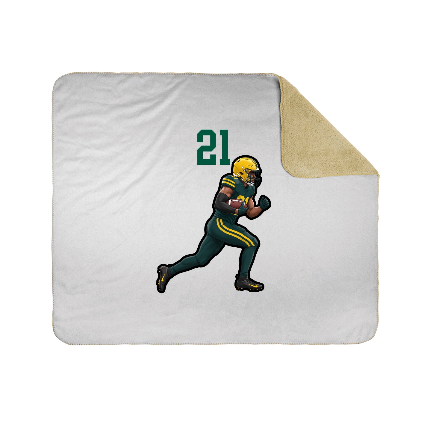 Throw Blanket — Number Top in White