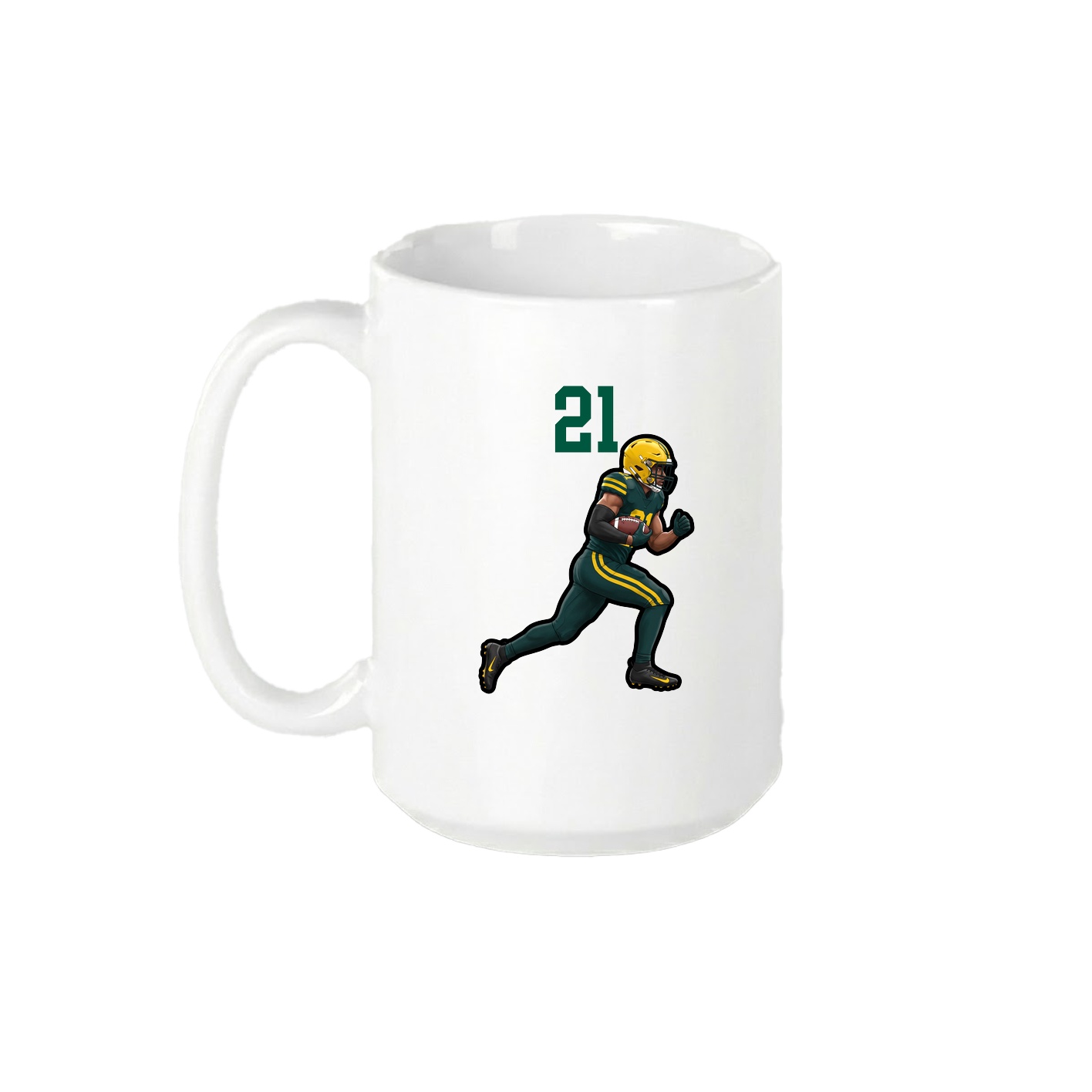 15oz Coffee Mug — Number Top in White