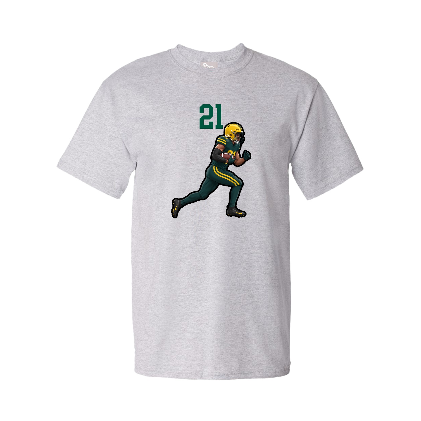 Youth Tee — Number Top in Grey