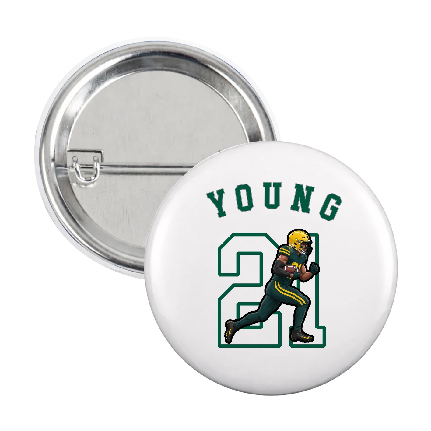 Game Day Button — Shirsey Arch in White