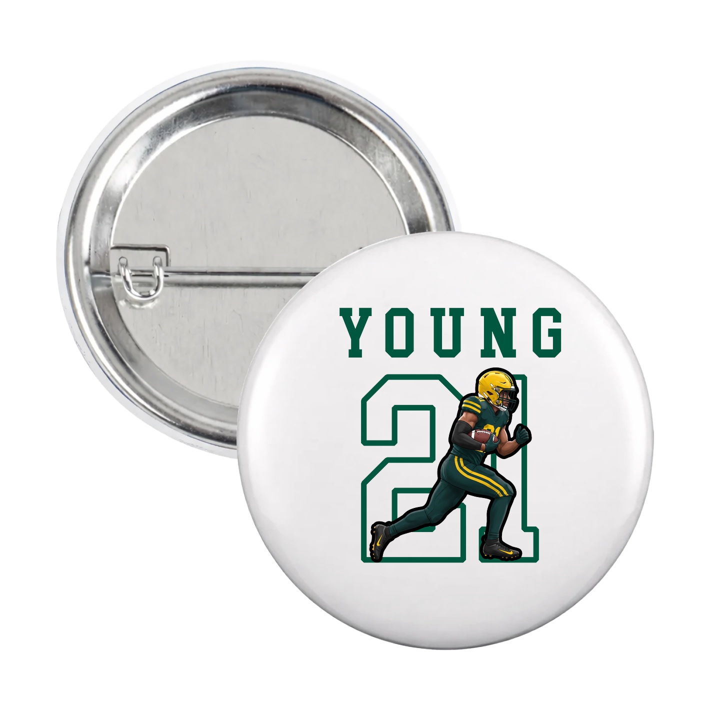Game Day Button — Shirsey in White