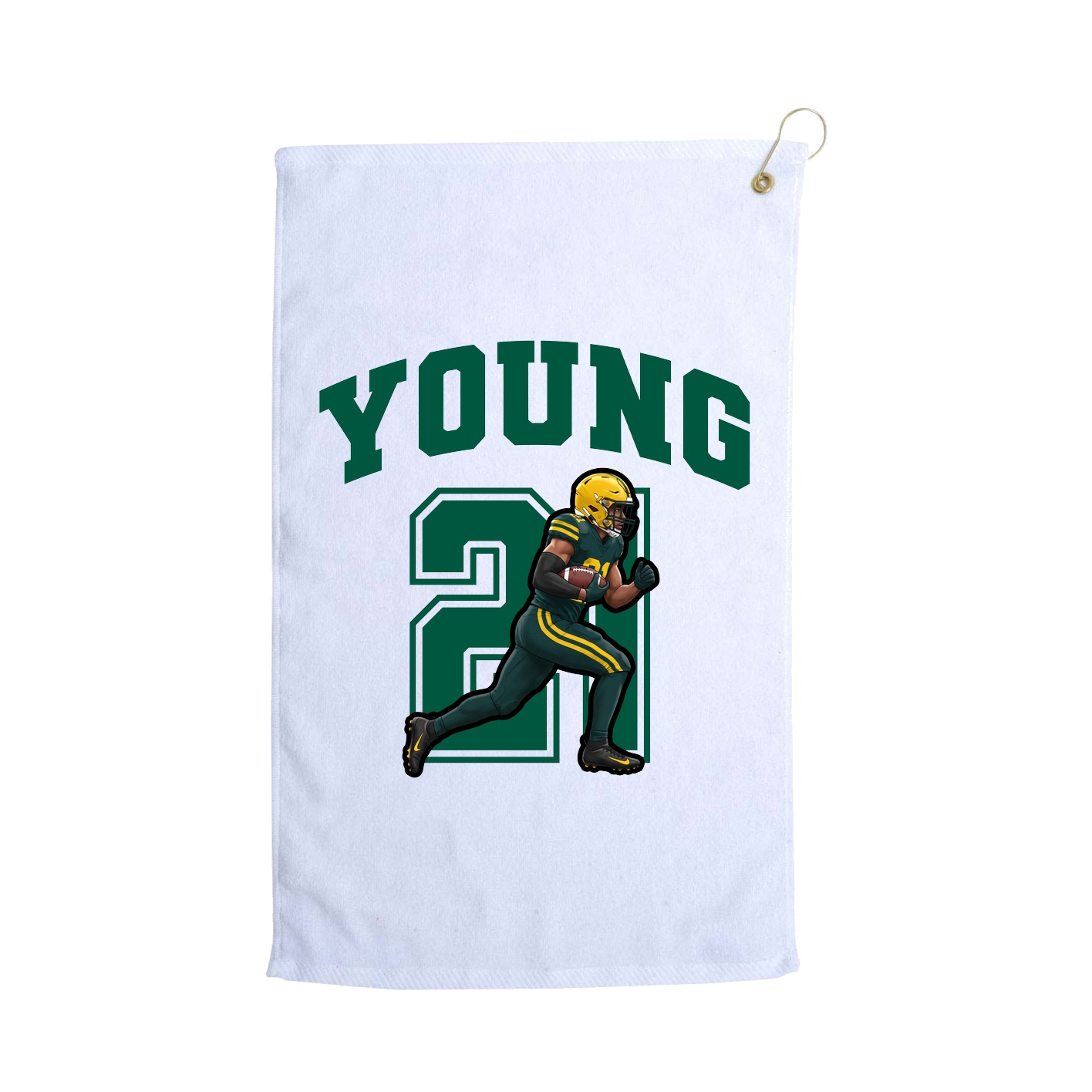 Golf Towel — Number in White