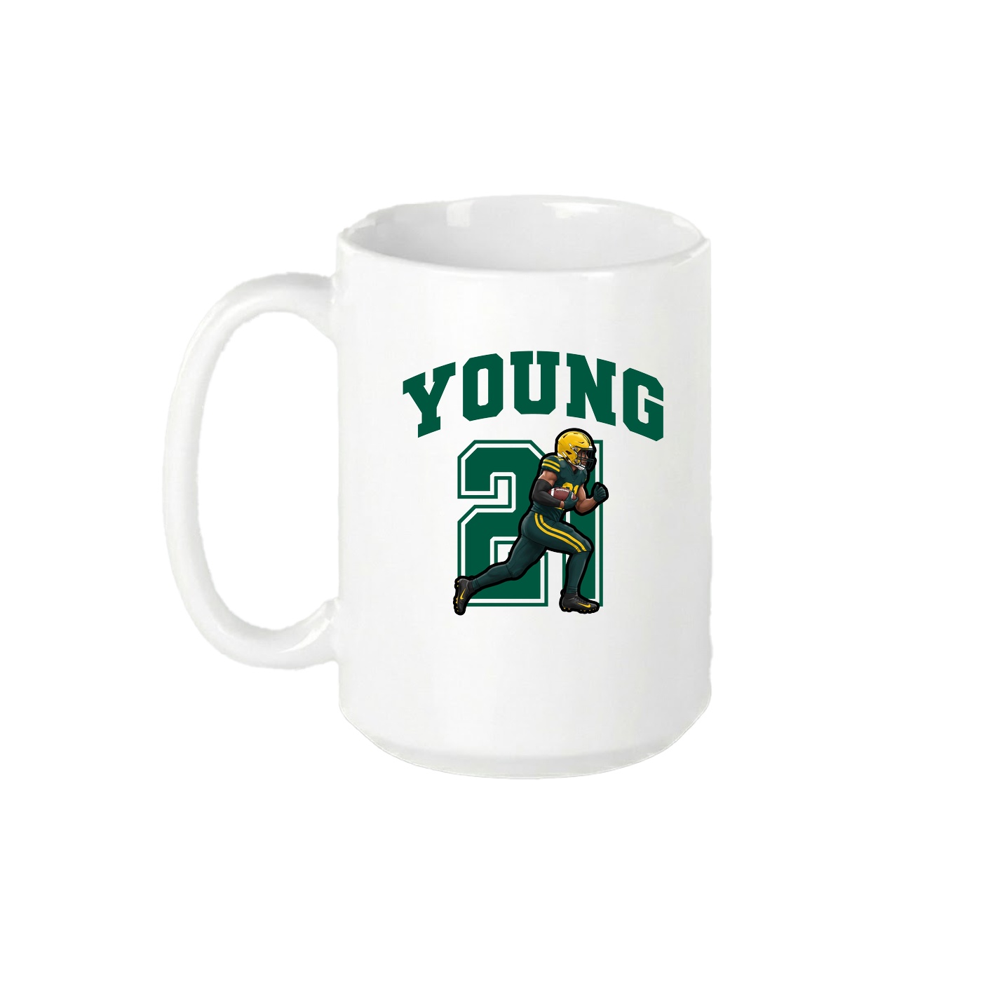 15oz Coffee Mug — Number in White