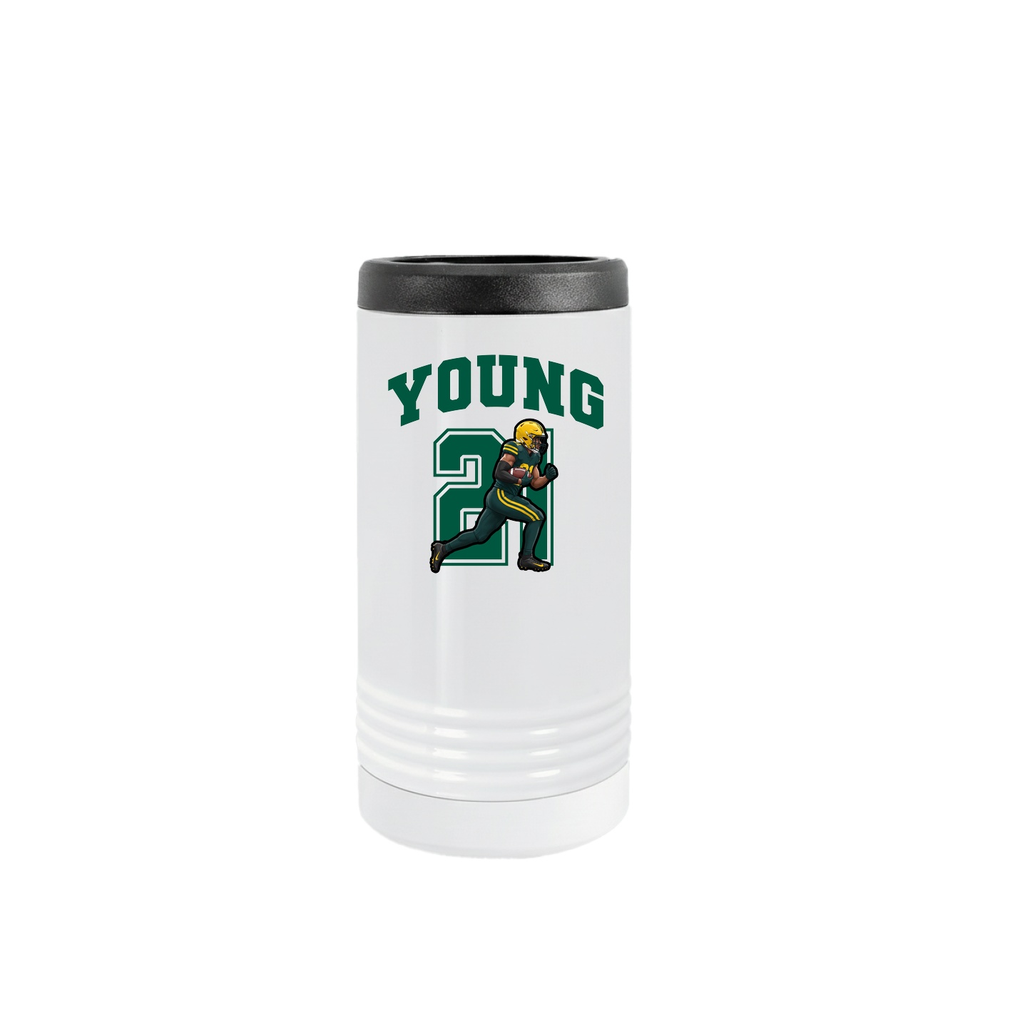 Slim Beverage Holder — Number in White