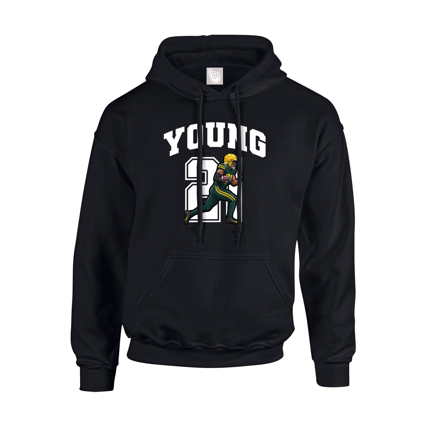 Hoodie — Number in Black