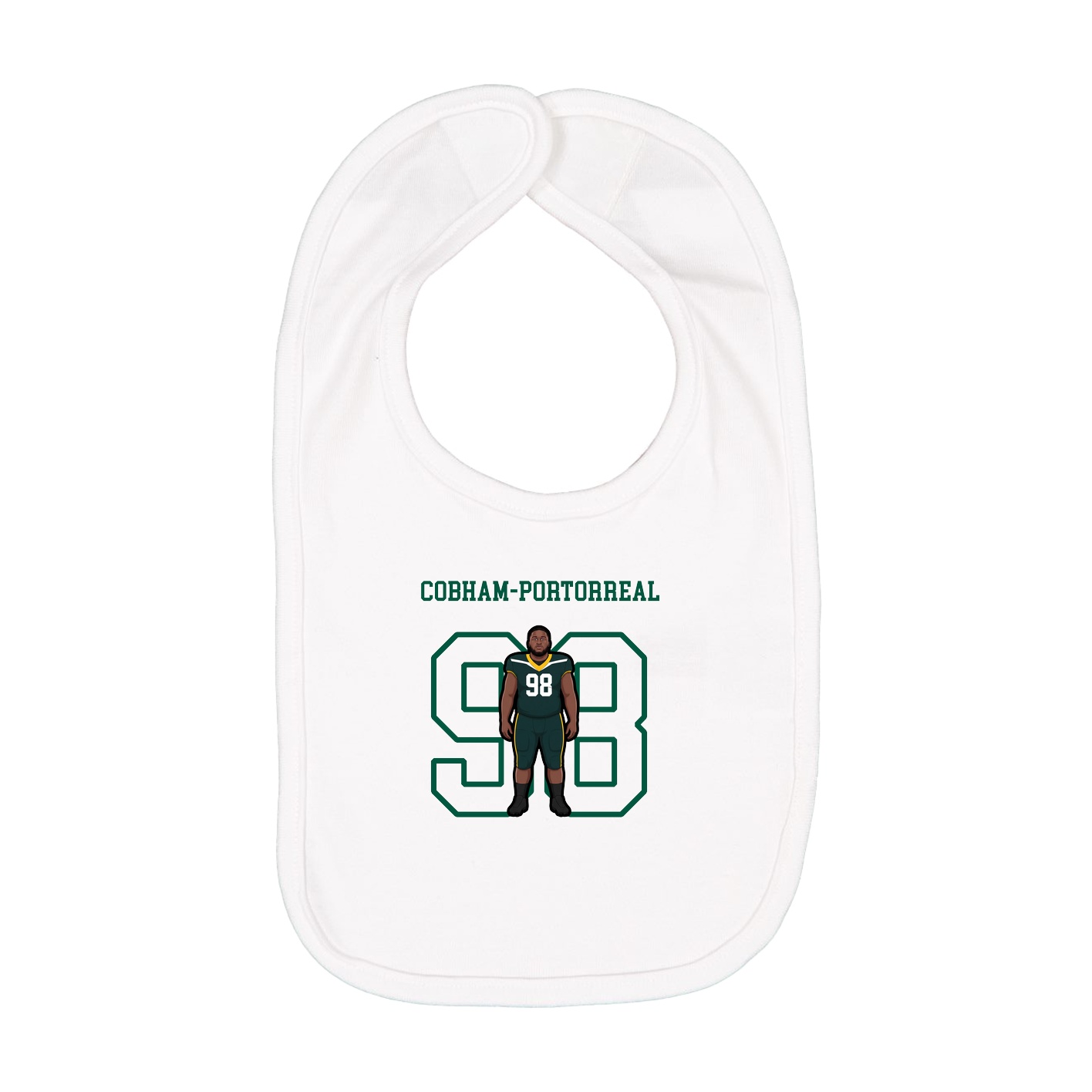 Infant Bib — Shirsey in White