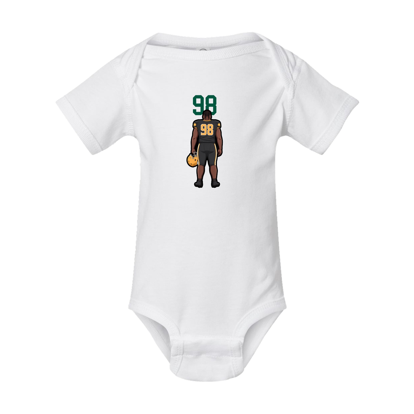 Baby Onesie — Number Top in White