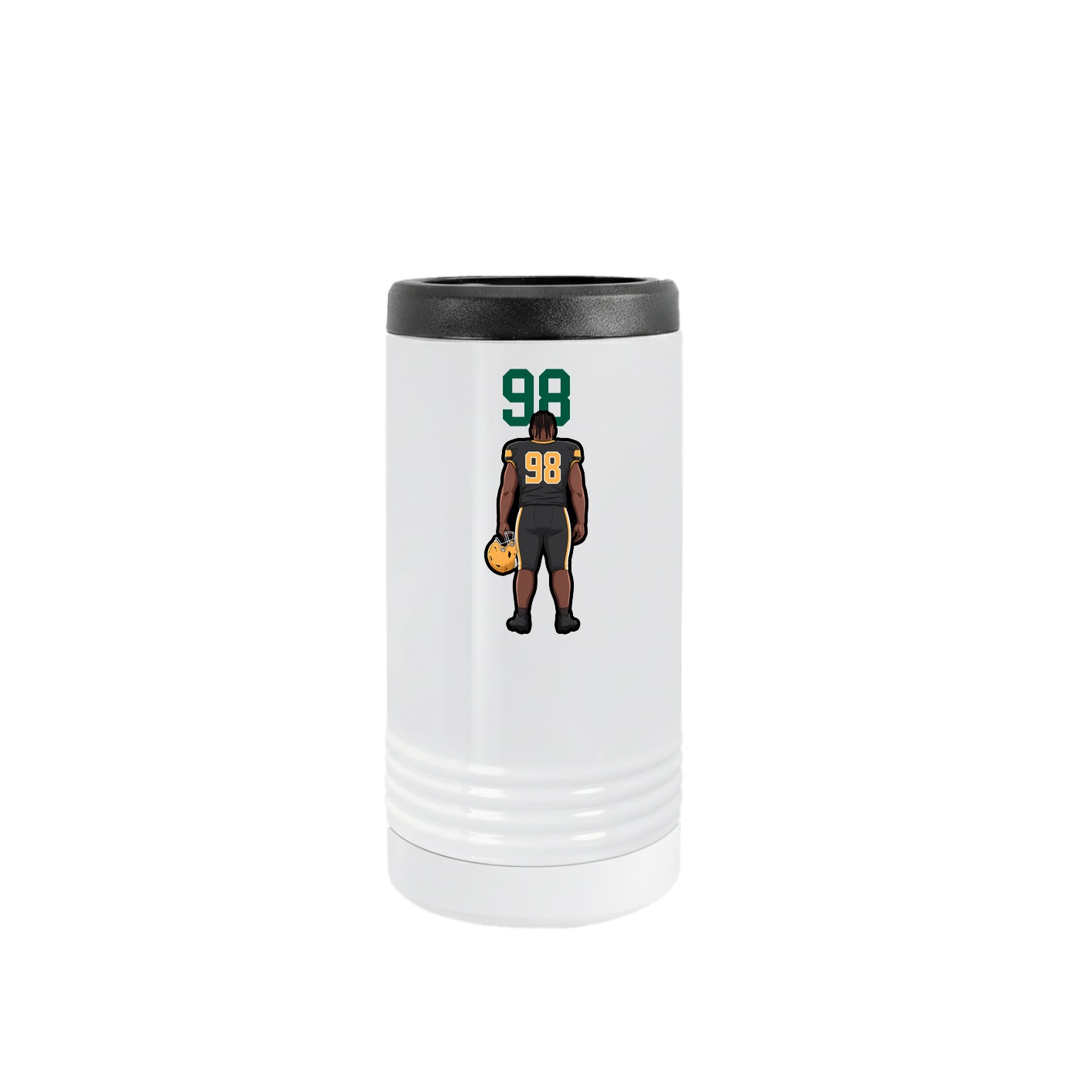 Slim Beverage Holder — Number Top in White