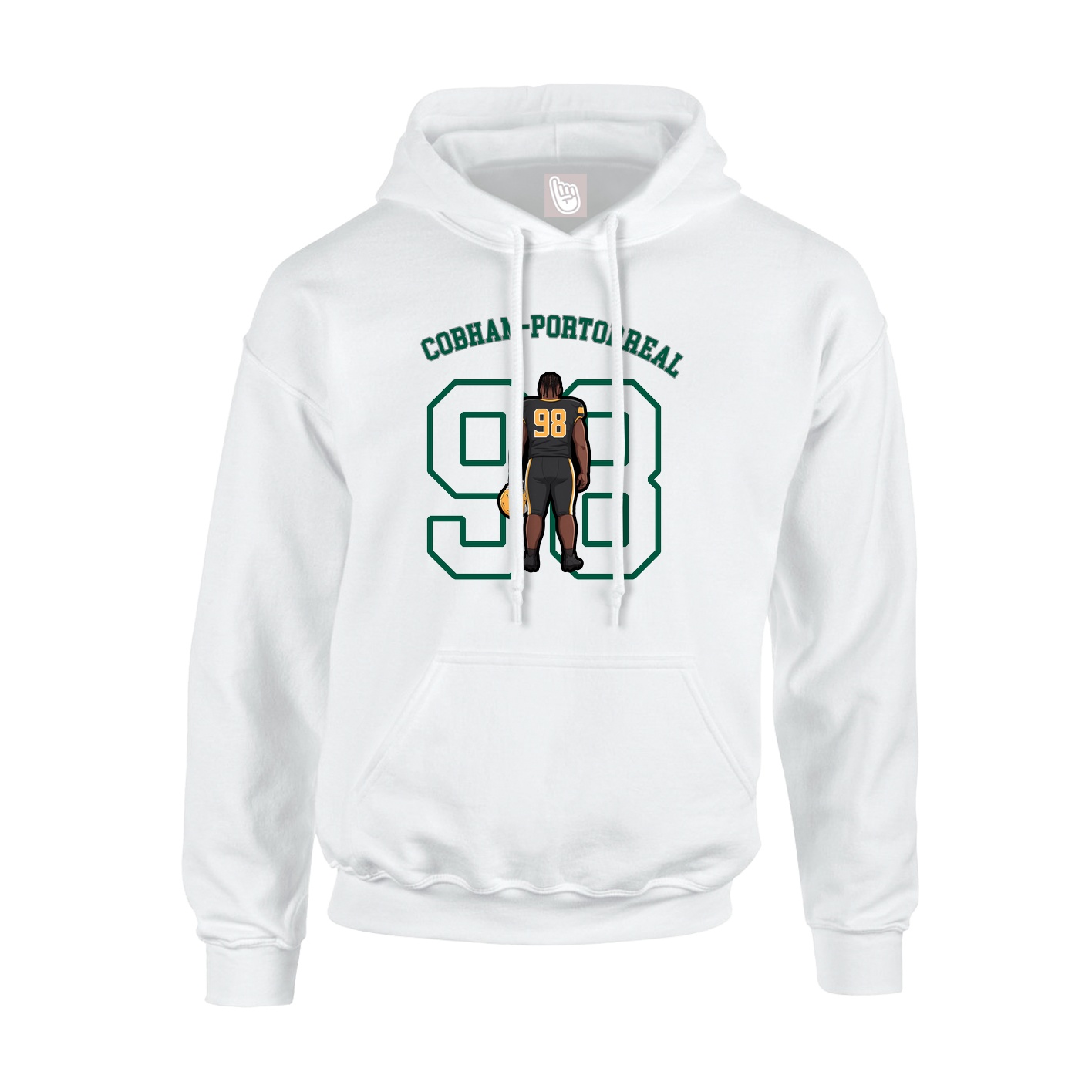 Youth Hoodie — Shirsey Arch in White