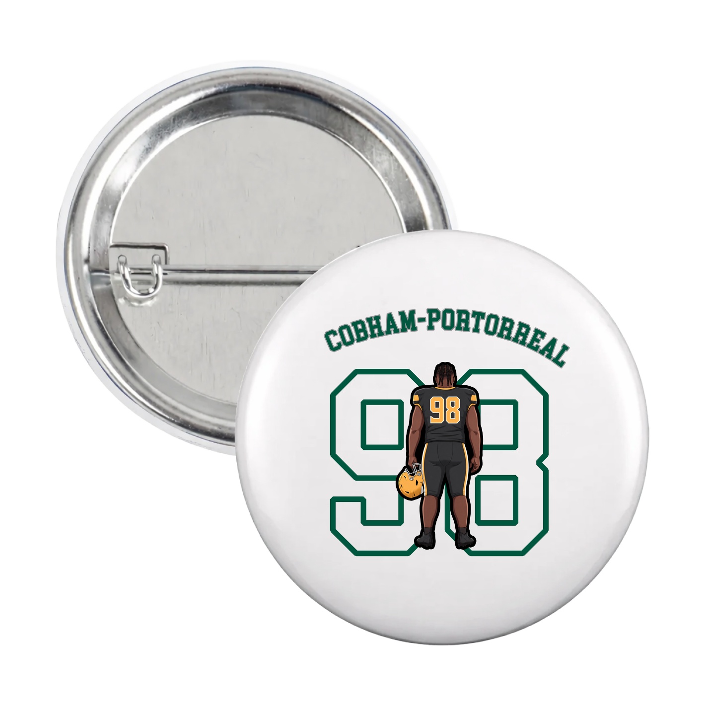 Game Day Button — Shirsey Arch in White