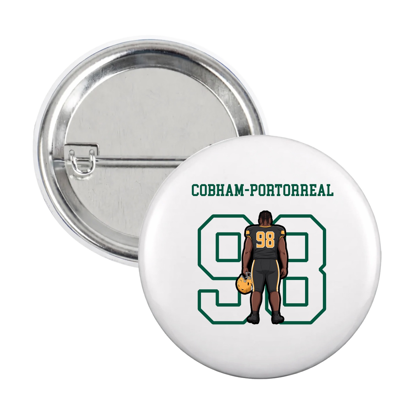 Game Day Button — Shirsey in White