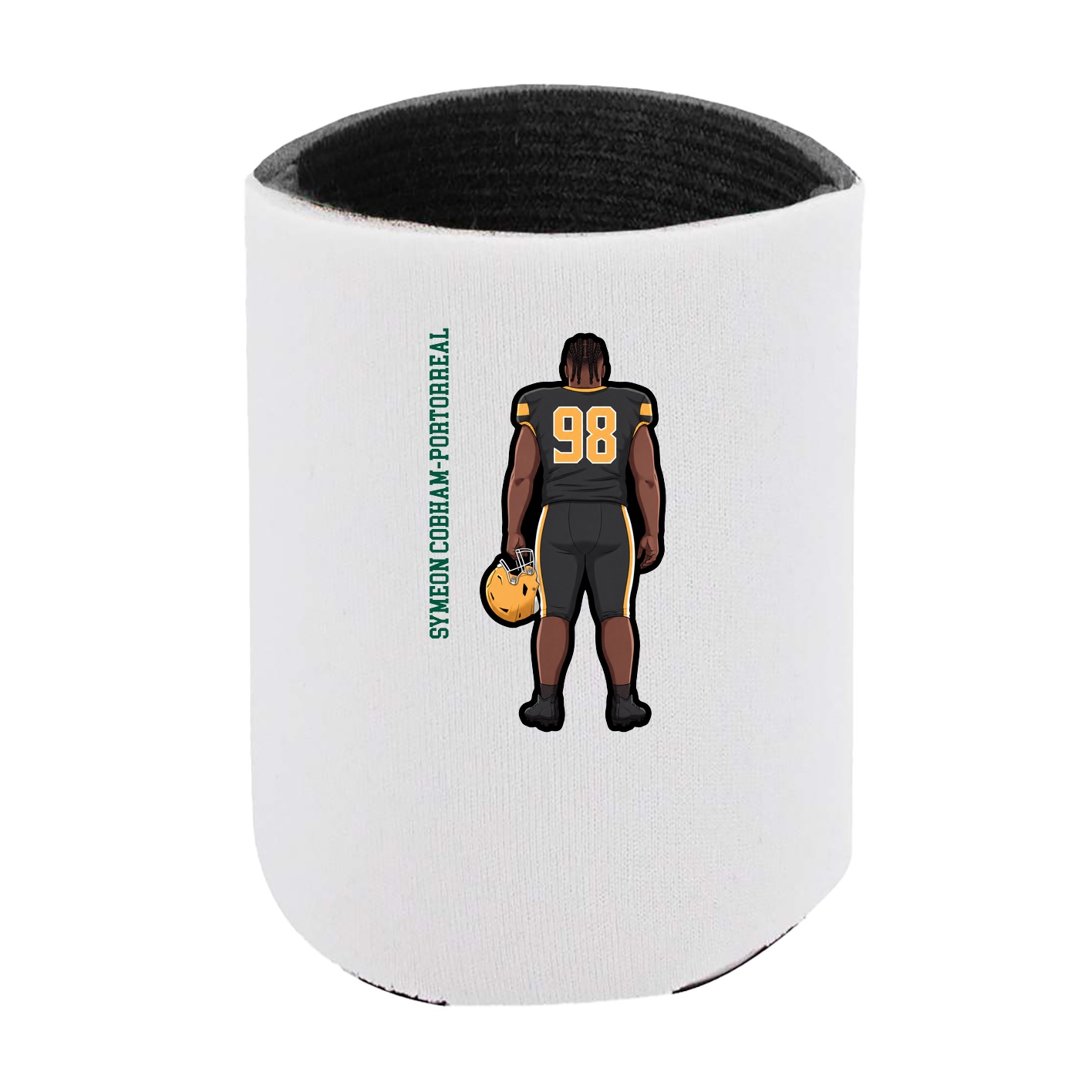 Can Holder — Name Vertical in White