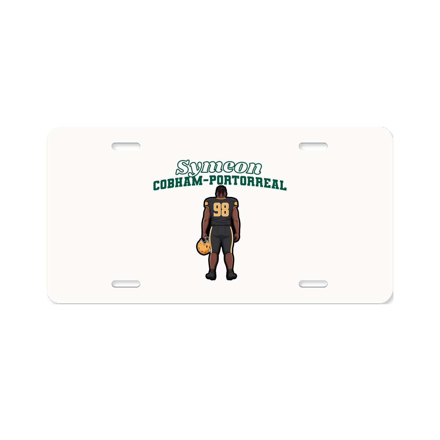 License Plate — Name Arch in Classic