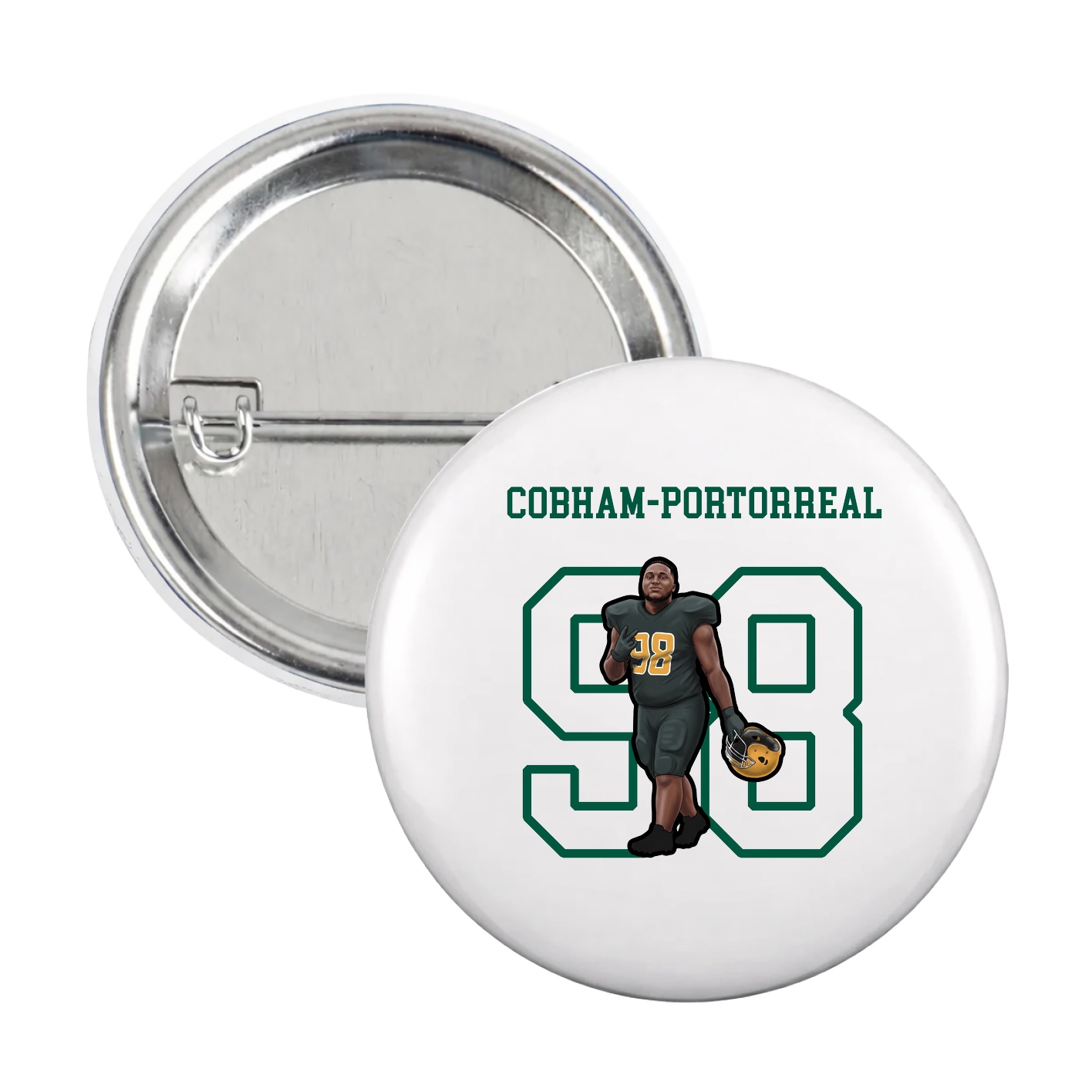 Game Day Button — Shirsey in White