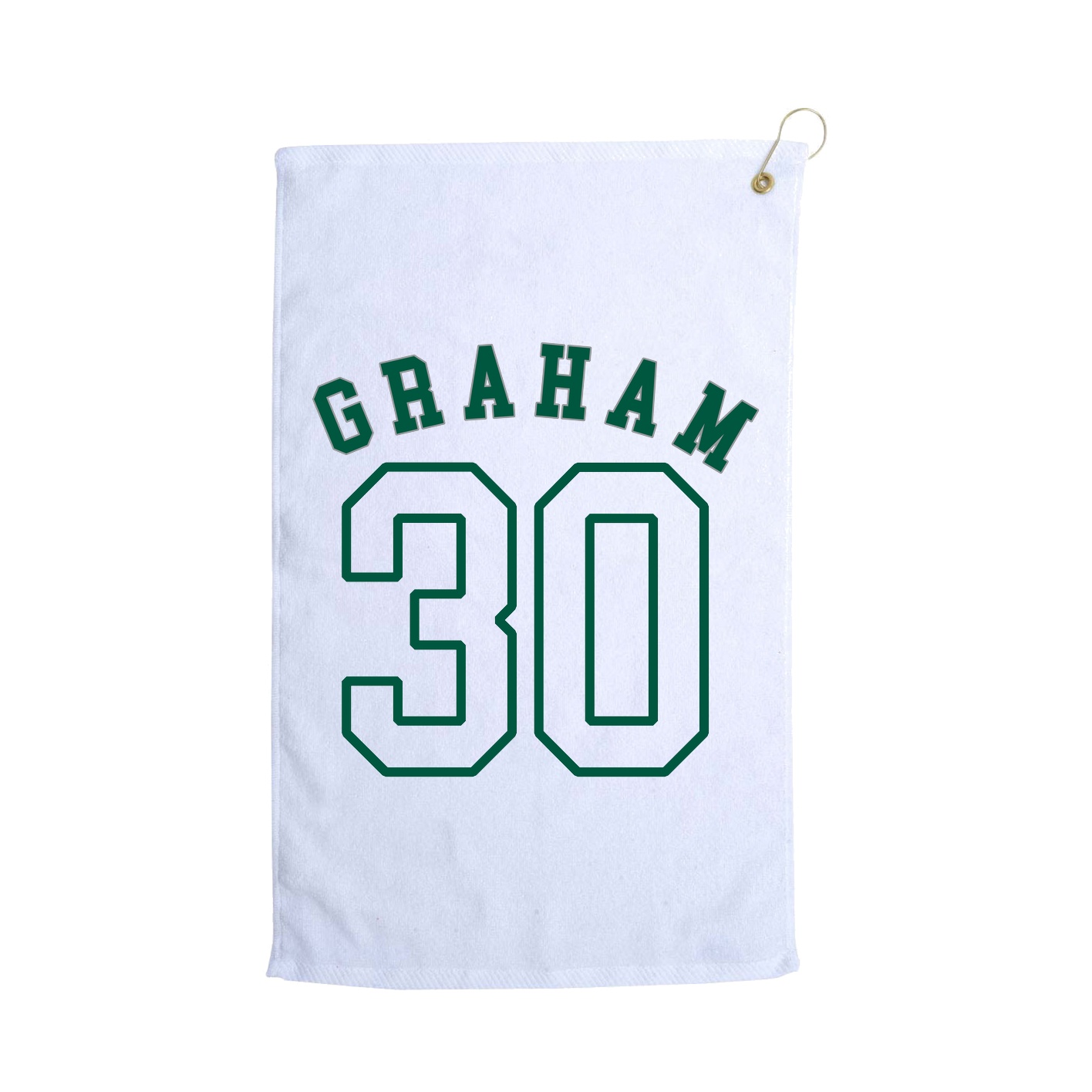 Golf Towel — Shirsey Arch in White