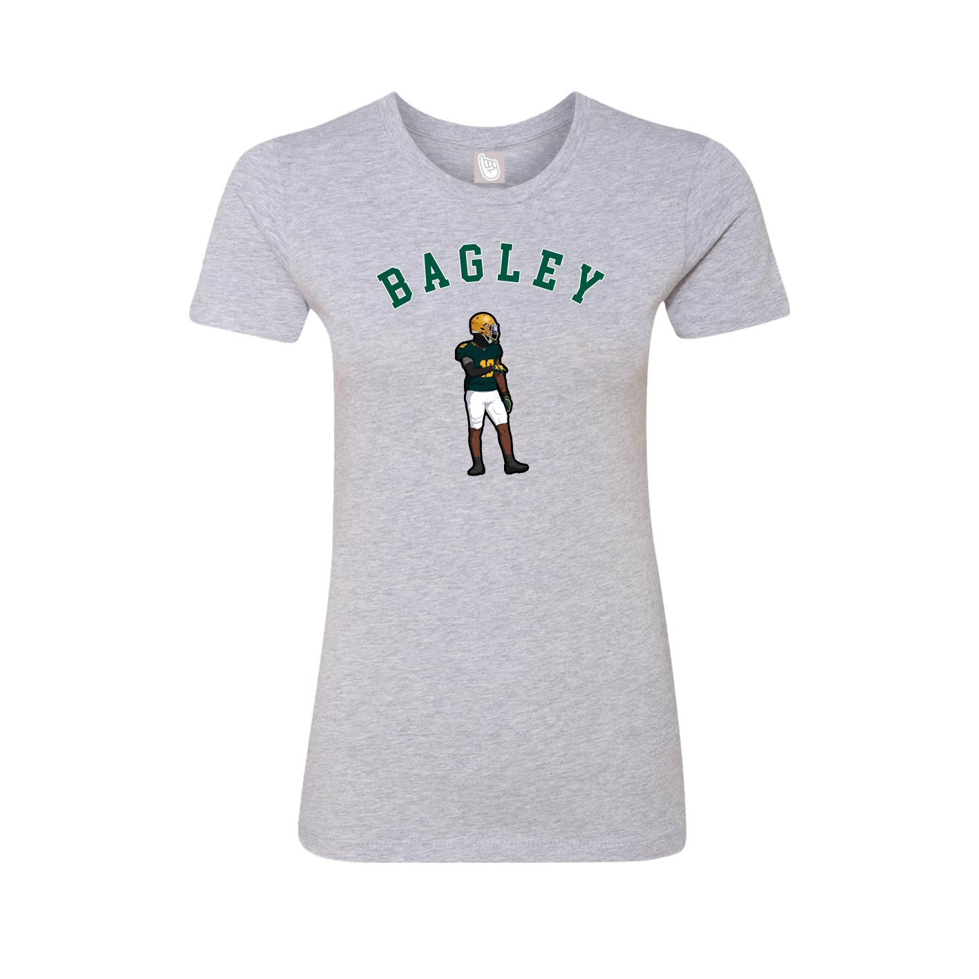 Fitted Women's Tee — Shirsey Arch in Grey