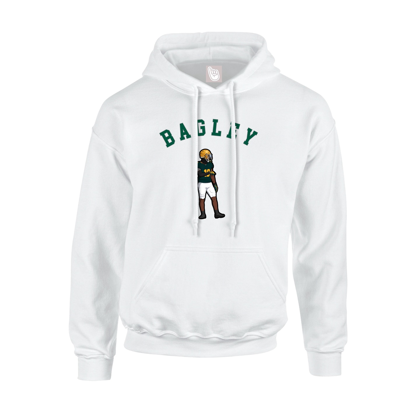 Youth Hoodie — Shirsey Arch in White