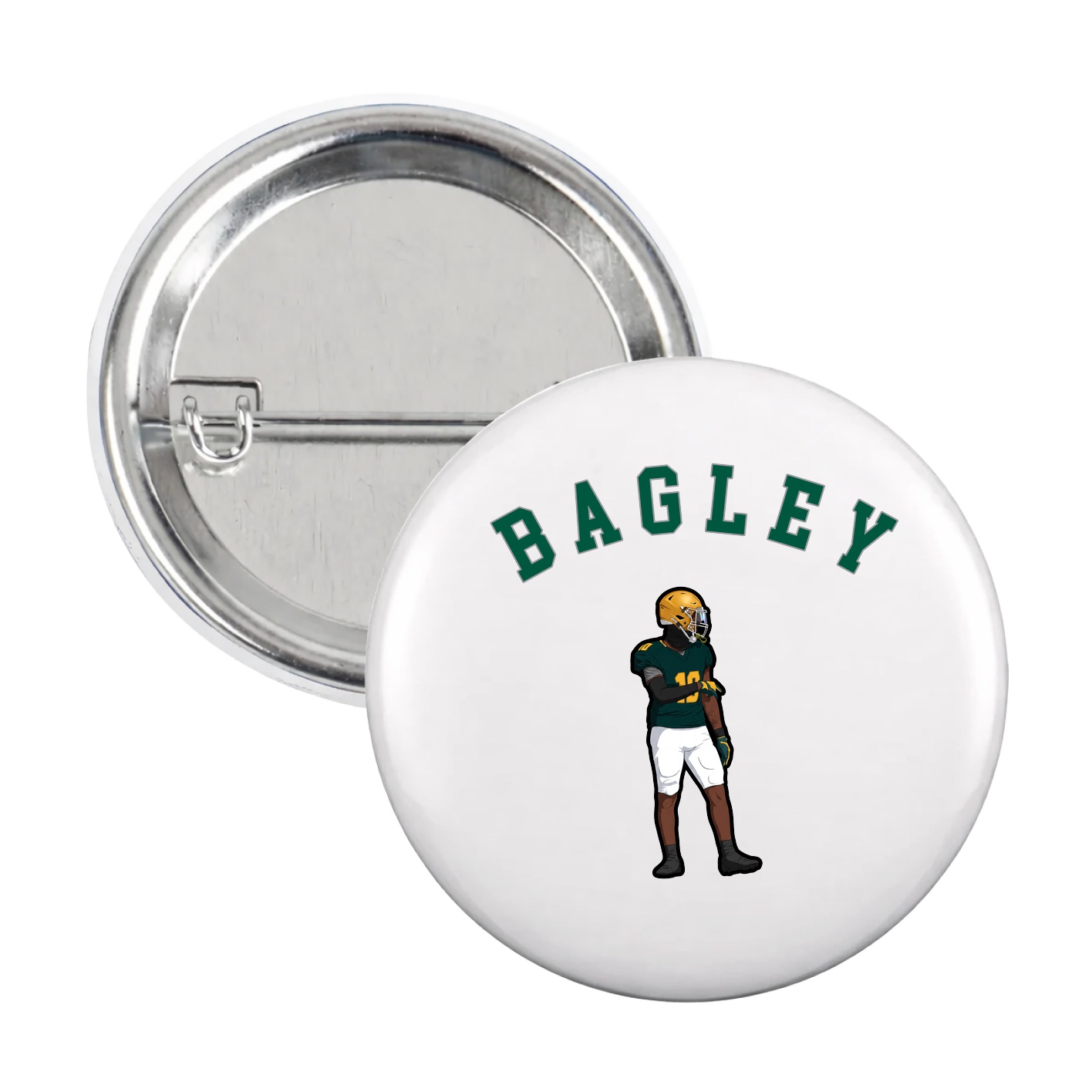 Game Day Button — Shirsey Arch in White