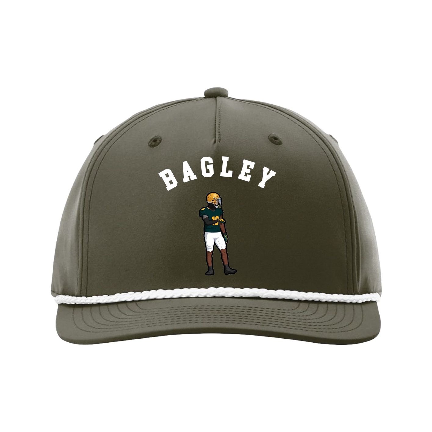 Five-Panel Classic Rope Cap — Shirsey Arch in Green