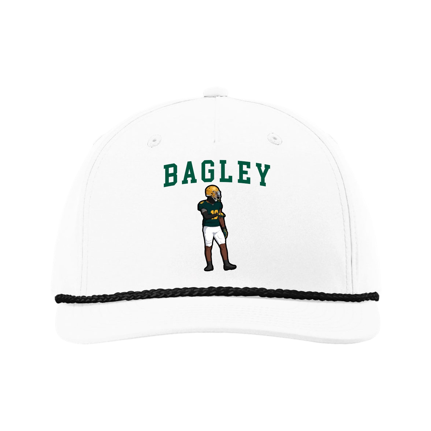 Five-Panel Classic Rope Cap — Shirsey in White
