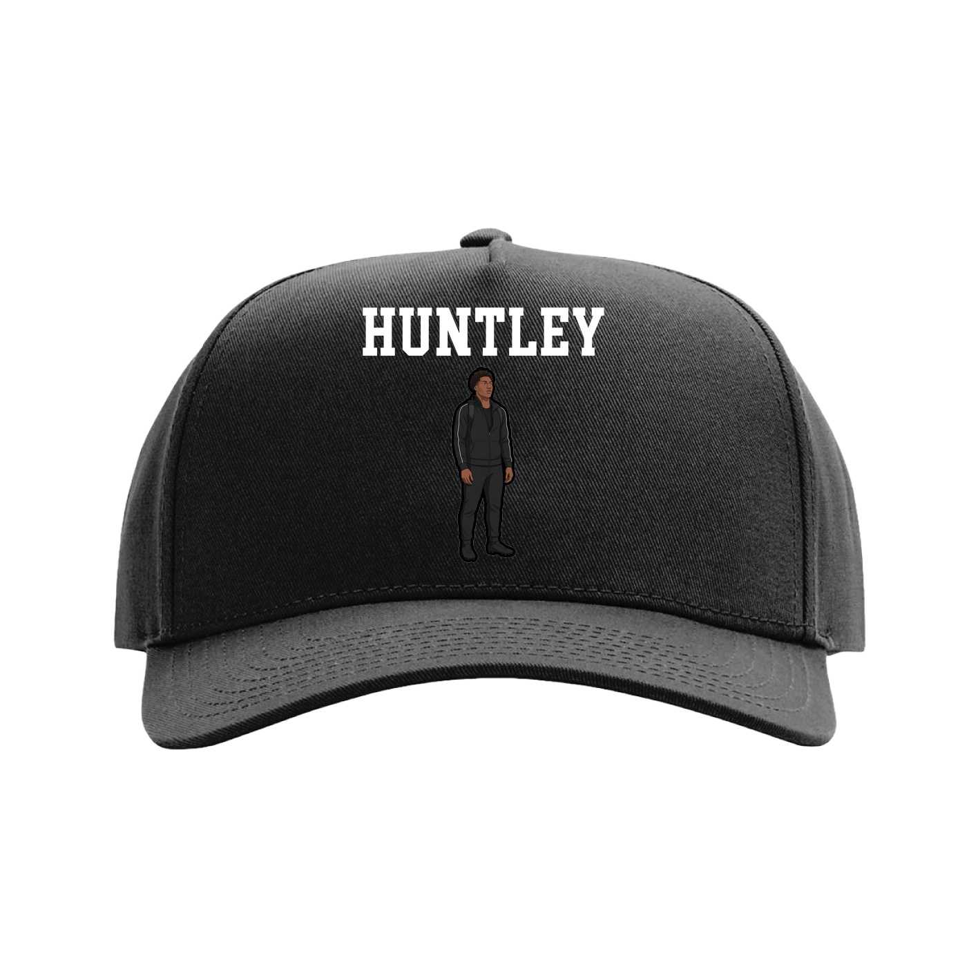 Full Fabric Five-Panel Champ Cap — Shirsey in Black