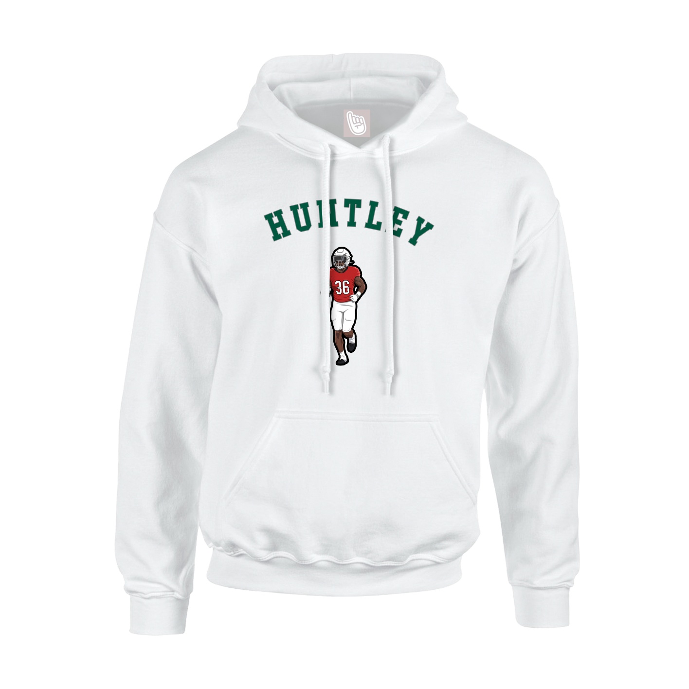 Youth Hoodie — Shirsey Arch in White