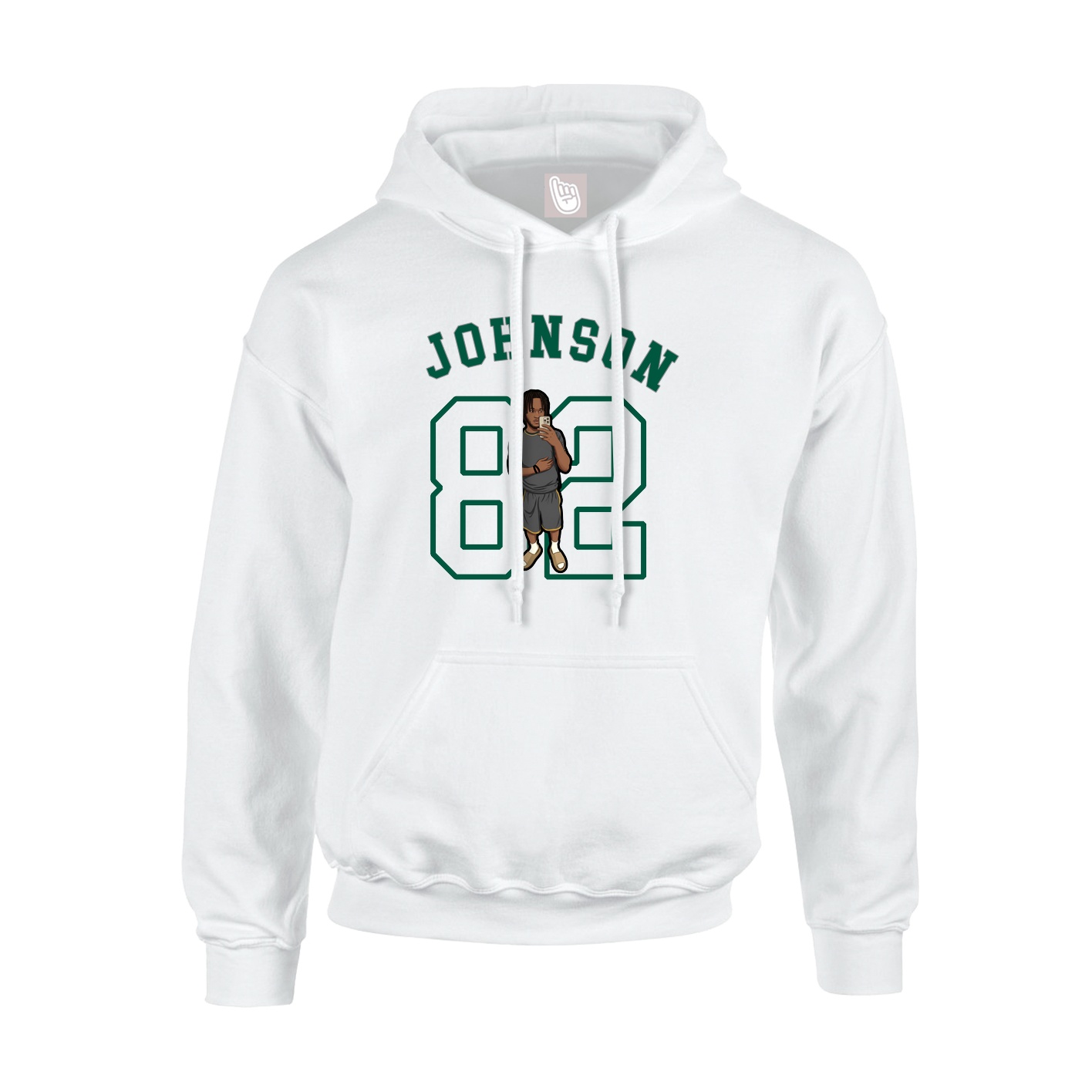 Youth Hoodie — Shirsey Arch in White